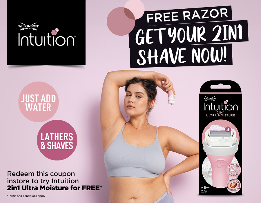Free Wilkinson Intuition Razors for Women at Big Tesco
